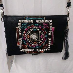 Womens Aztec clutch purse